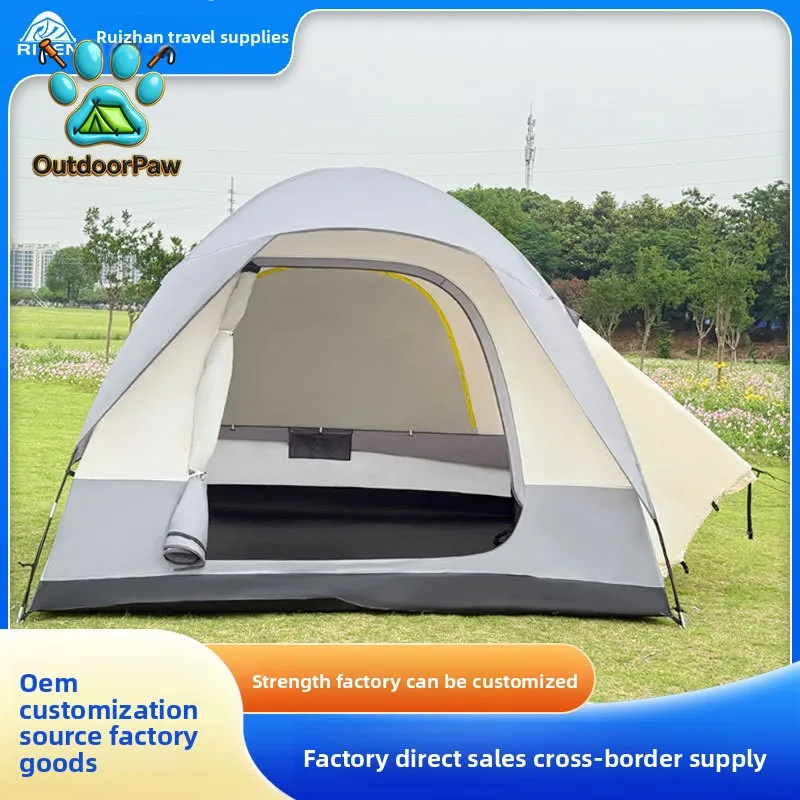 Outdoor self-driving tour camping barbecue car rear extension tent multi-person rainproof sunshade trunk tent