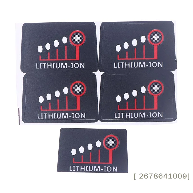 5/10/20-Piece Power Tool Battery Fuel Gauge Decals Overlay Labels ,Replacement Button Stickers for M18/ M12 Li-ion Battery Pack