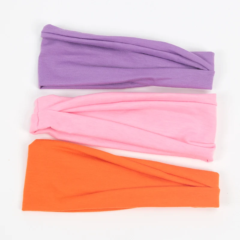 Fashion Sports Headbands for Women Girls Elastic Hairbands Running Fitness Yoga Cycling Hair Accessories Black White Gray 3Pcs