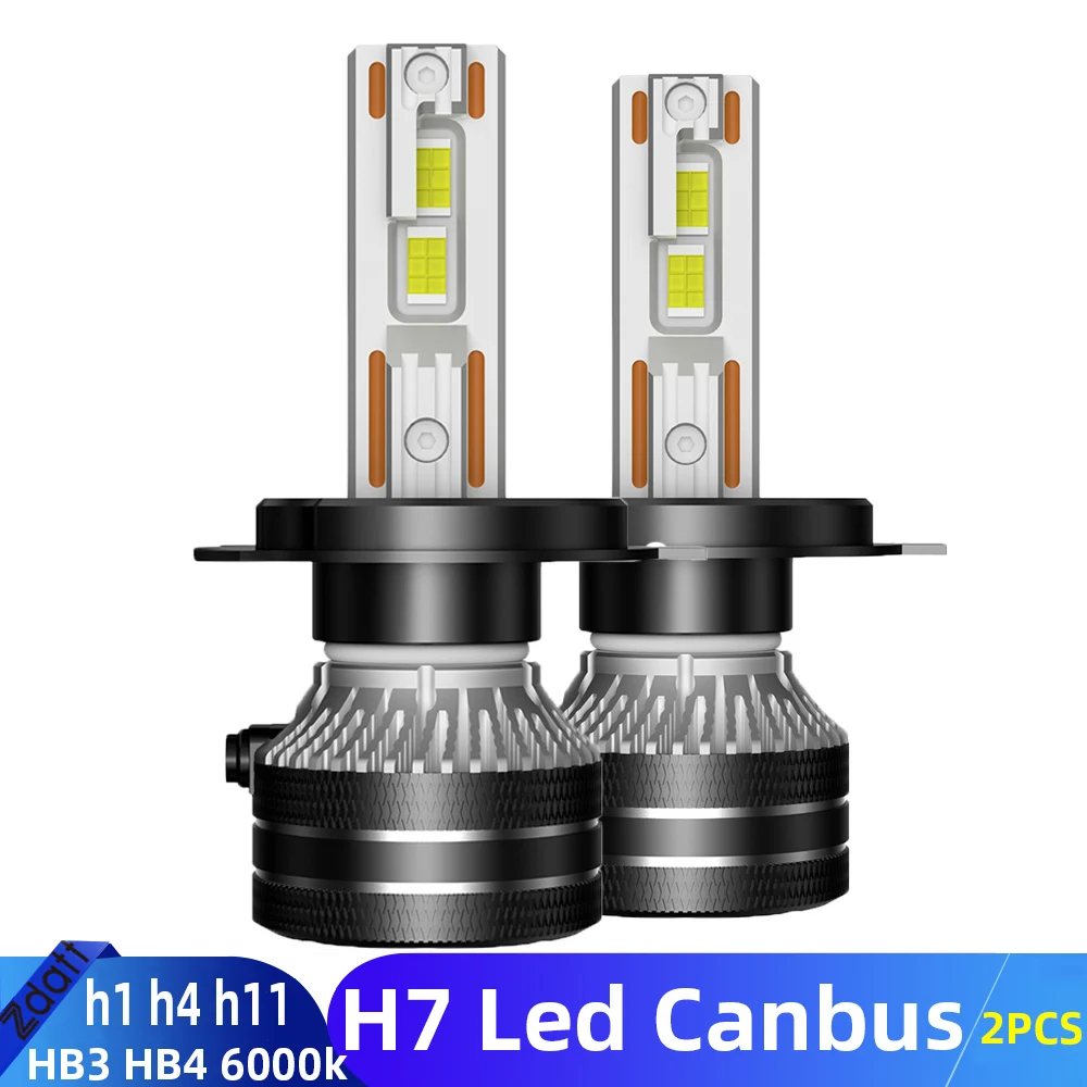 

K5C H7 LED 60000LM Фары Canbus 6000K H1 H4 H11 9012 HIR2 H8 H9 9005 9006 HB3 HB4 Высокая мощность 12 В светодиодная фара для автомобиля 5570