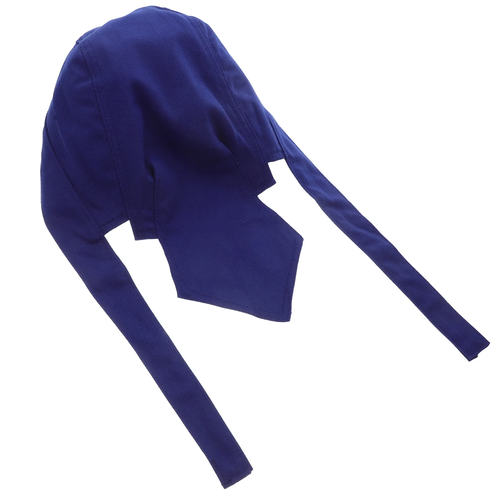 Boné de soldador de algodão azul, engrossado, retardador de chama, ajustável, à prova de poeira, chapéu protetor de cabeça, respirável, segurança, bandana, roupa de trabalho