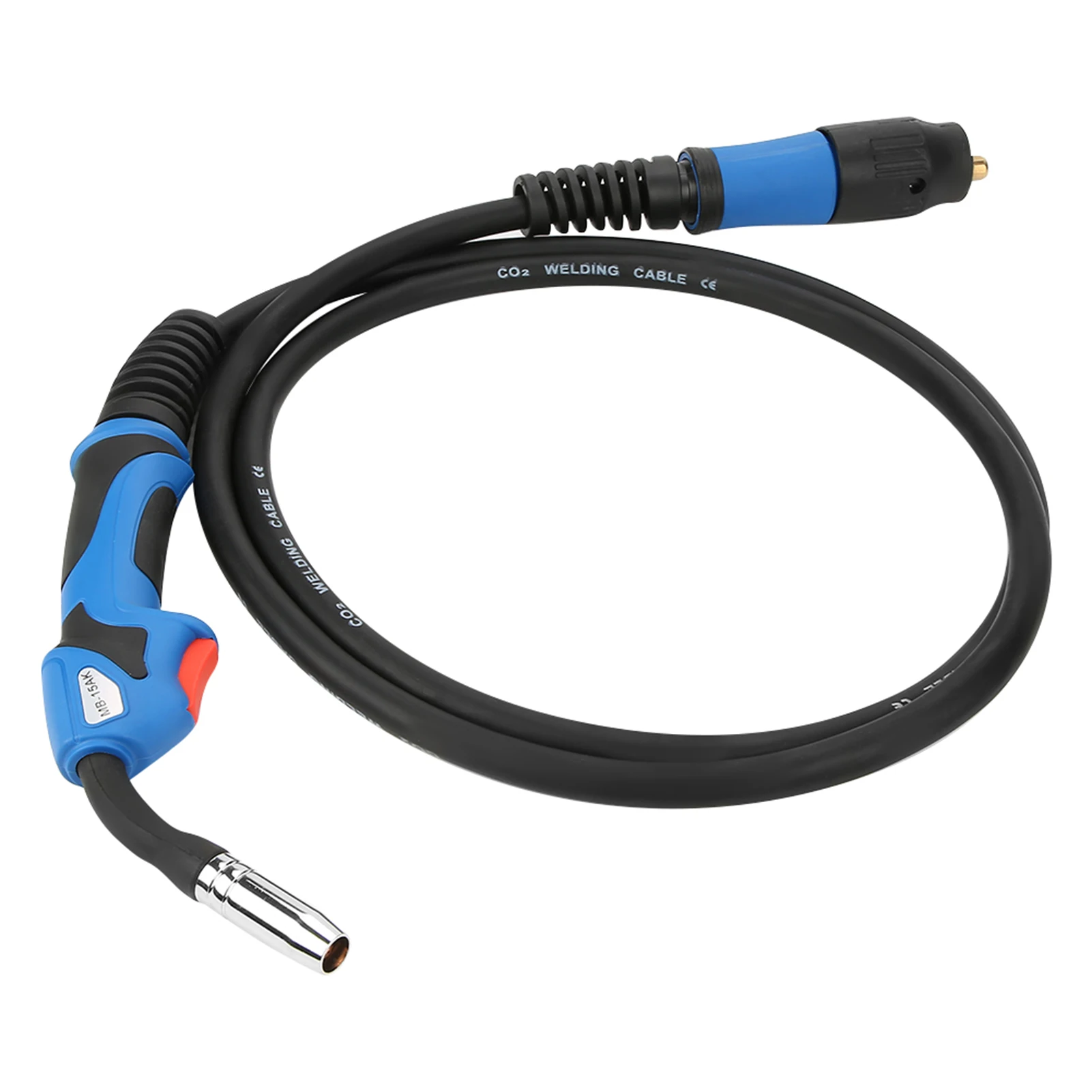 

MB15 Welding Torch Lightweight Highly Flexible Cable Ergonomically Designed Handle Comfortable Grip MIG MAG Gas Shielded