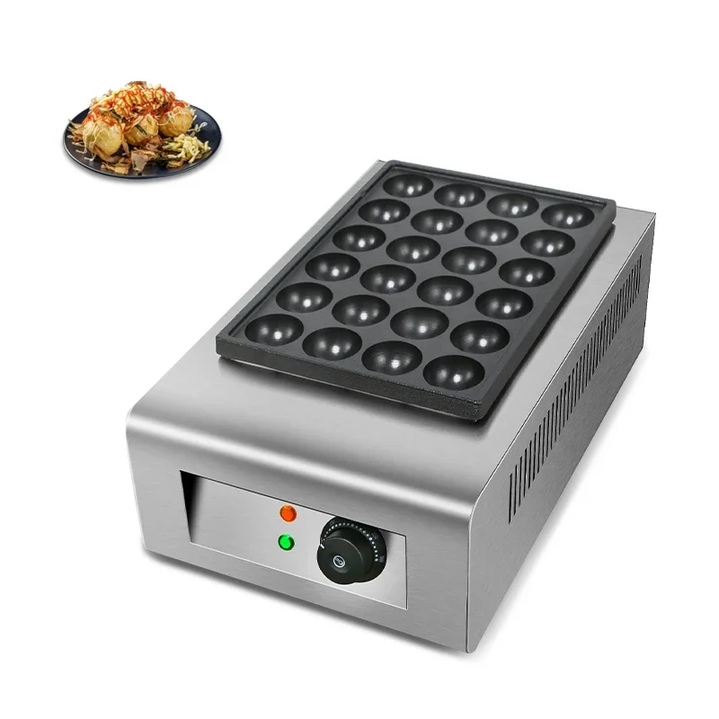 Commercial snack fishball barbecue oven Gas Takoyaki machine delicious fishball grill 1 plate fish ball octopus ball maker