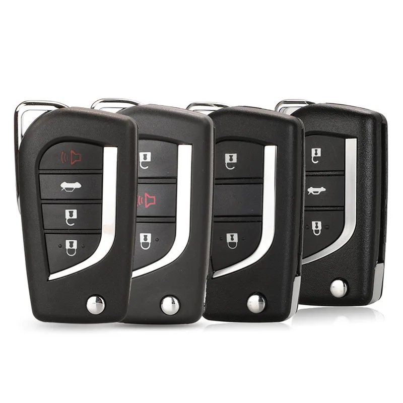 

jingyuqin Remote Folding 2/3 Buttons Car Key Shell For Toyota Corolla RAV4 Before 2013 toy43 toy48