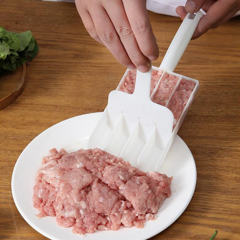 IkMold-Ensemble de fabrication de viande de bœuf en plastique créatif, gadgets de cuisine, accessoires de cuisine, outils de cuisson de cuillère, poisson frit, exécutif