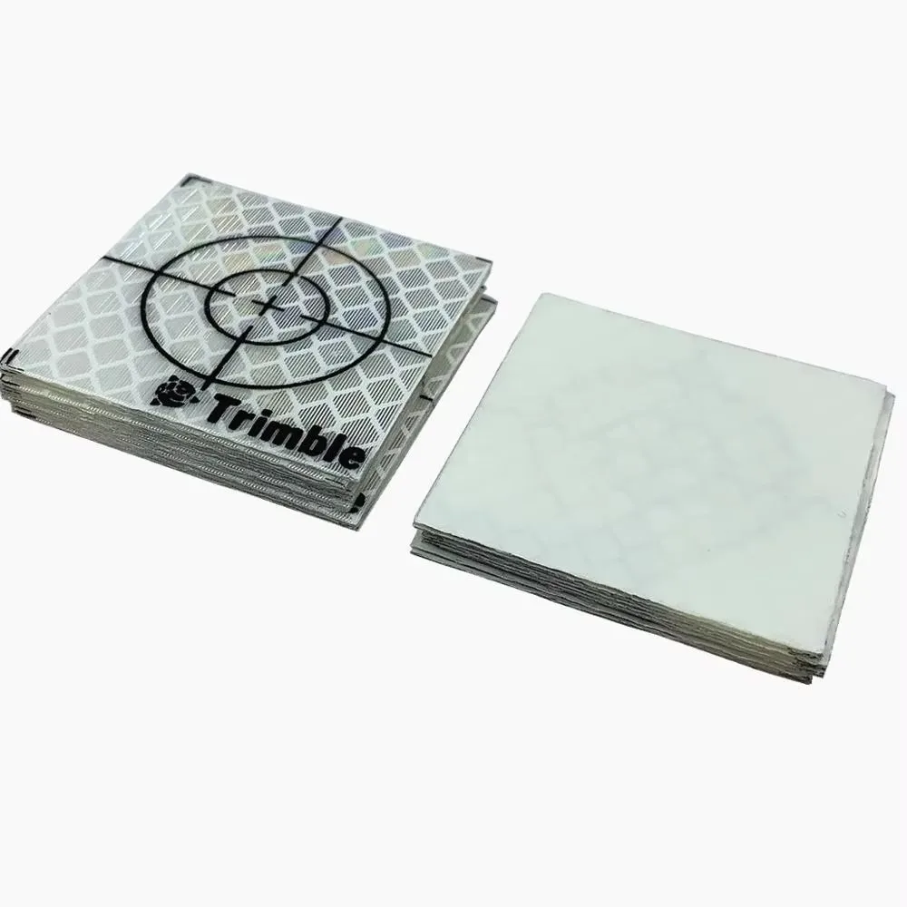 100pcs trimble Reflective Sheet 40*40MM Reflective Target sheet For  nikon Total Station surveying Tape Target