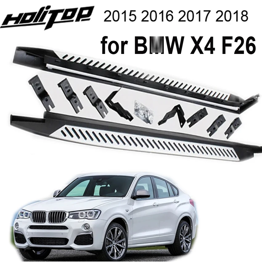 

Car side pedal nerf bar for old BMW X4 F26 2015 2016 2017 2018,original model,ISO9001 quality,free drill hole,easy installation