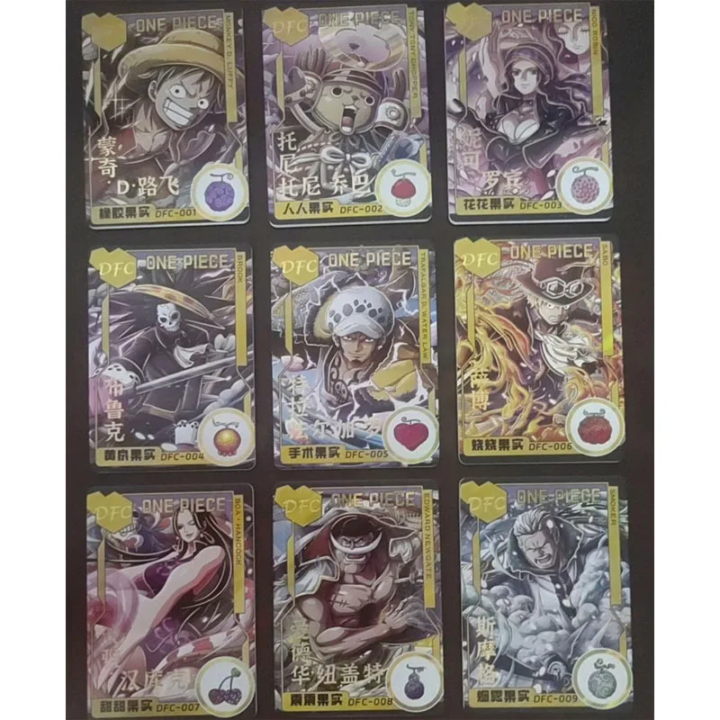Milai Anime One Piece SSR VG DP DFC Set of Cards Luffy Sanji Zoro Robin Nami Collection Cards Christmas Birthday Gifts Toys