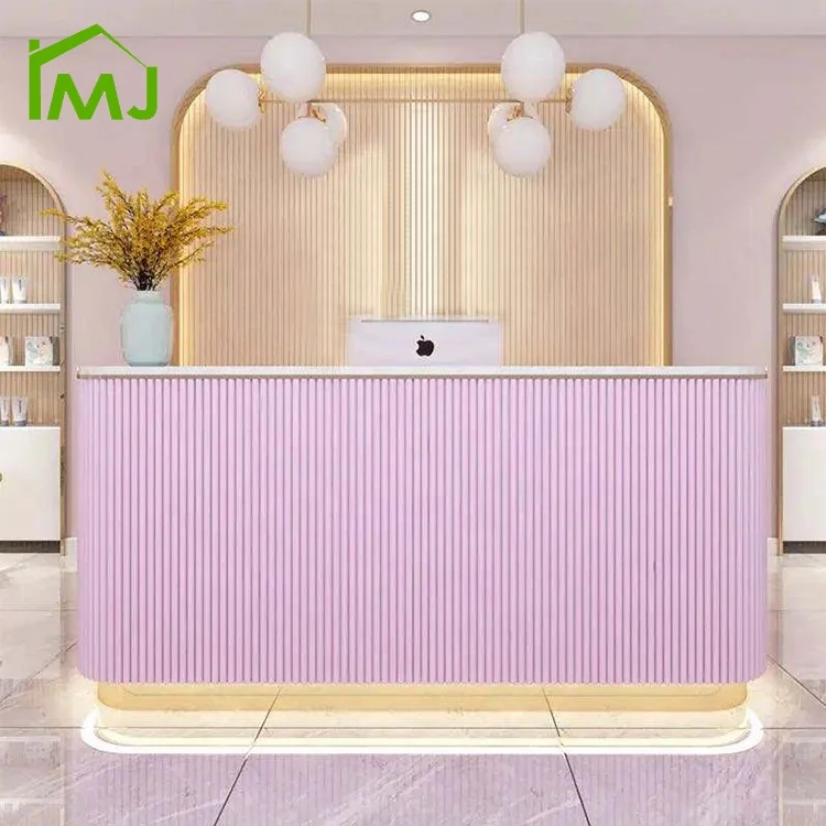 Salon Reception Desk Front Desk Modern Commercial Furniture Checkout Counter