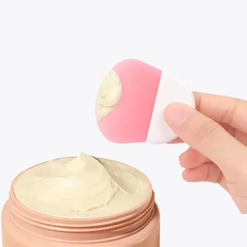 Siliconen gezichtsmaskerborstel Gezichts- en oogcrème Moddermasker Applicator Schraper Gezichtsreinigingsborstels Reizen Draagbare huidverzorgingshulpmiddelen