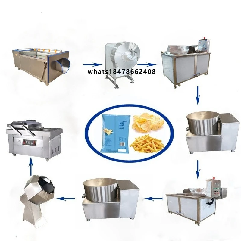 Small Potato Chips Plant/Chip Making Equipment/French Fries Machine Price in Pakistan