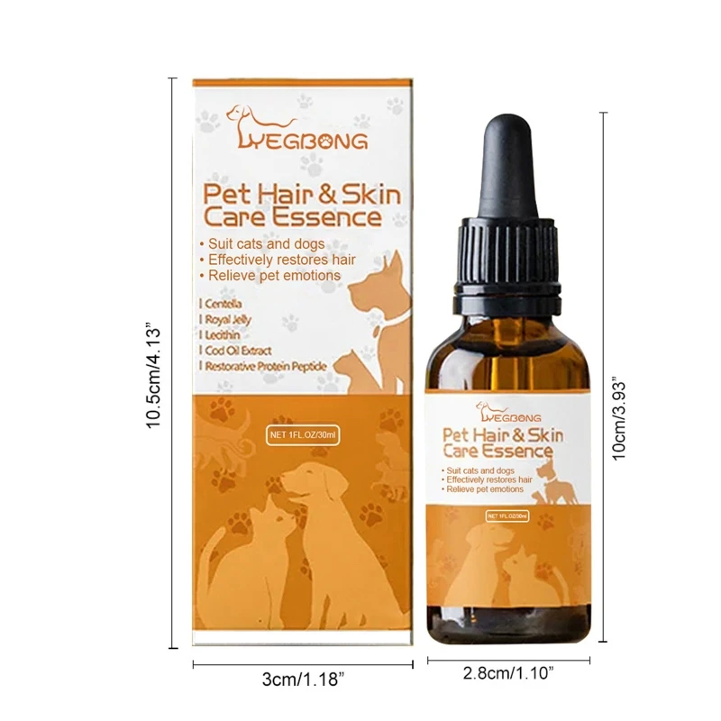 Pet Hair&Skin Care Essence Dog Hair Serum Pet Hair Serum Pet skin Repair Essence