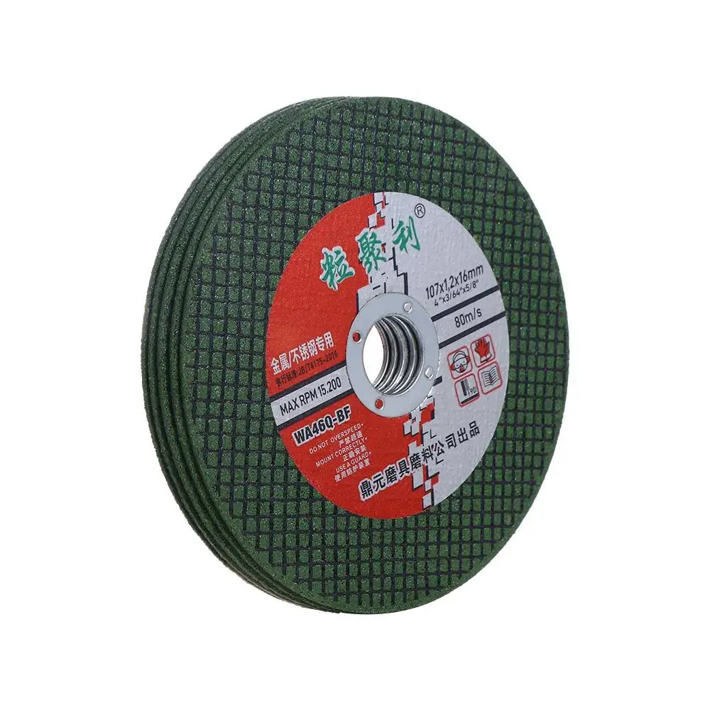 5 pçs 4 Polegada disco de corte de metal sem rebarba corte rápido lâmina de corte moagem polimento circular lâmina de serra disco de lixamento