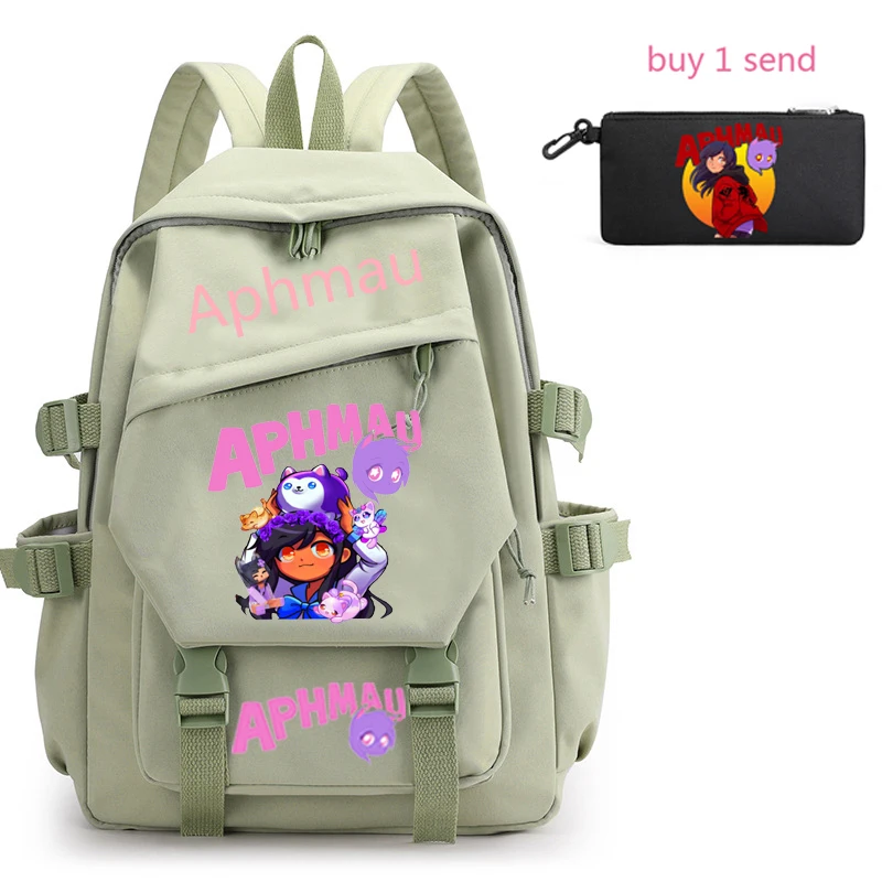 

2022 Aphmau Girls Backpack, Female Book, Cute Primary and Middle School Student Shoulder Bag