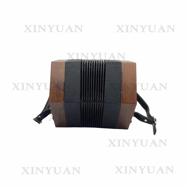 Diatonic Concertina JBC30, 30-Button Professional Wood Veneer Musical Instrument, OEM High Quality Accordion