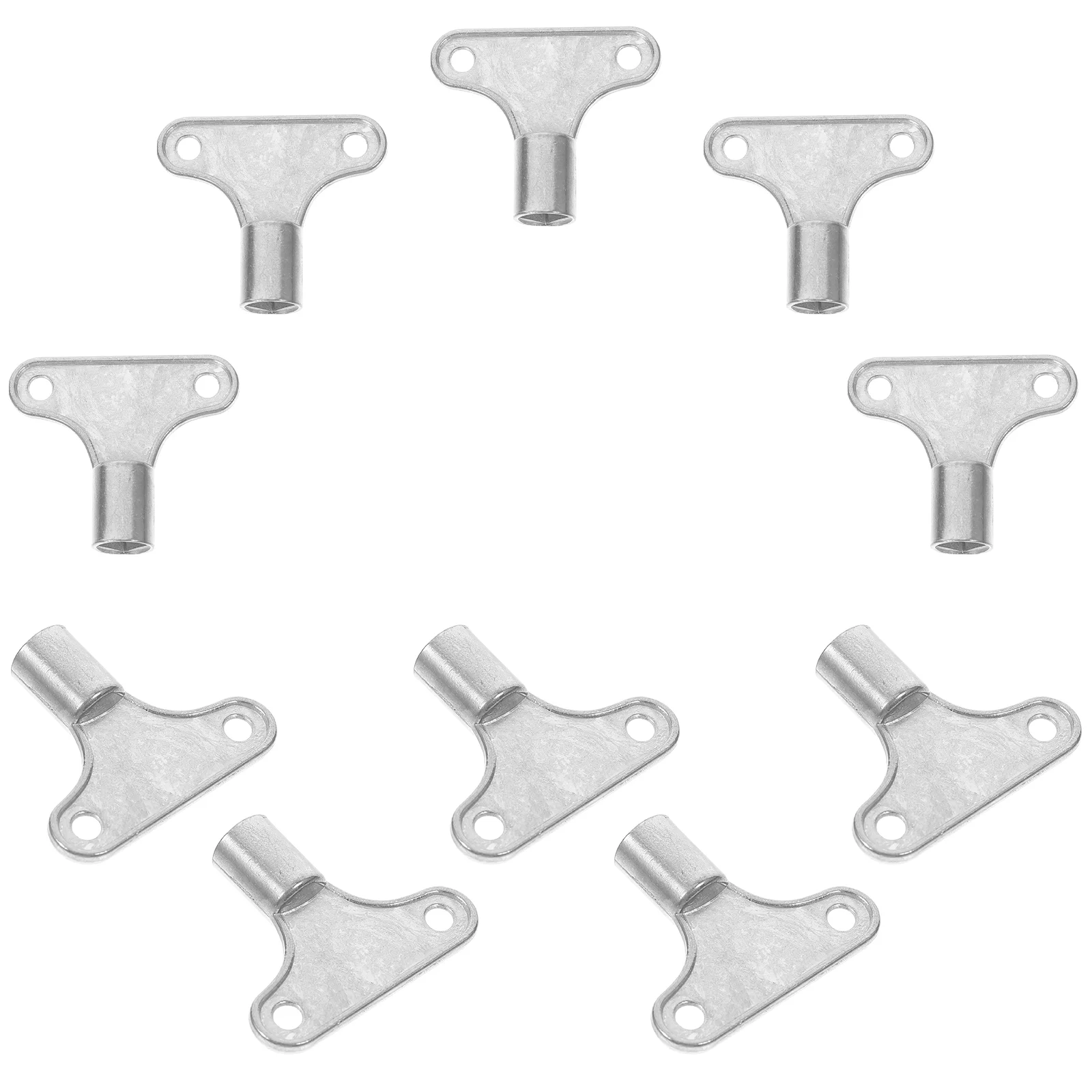 10 Pcs Radiator Accessories Supplies Air Plumbing Keys Utility Faucet Valve Wrench Vent Tool Plumbers Release Gas Bleeding