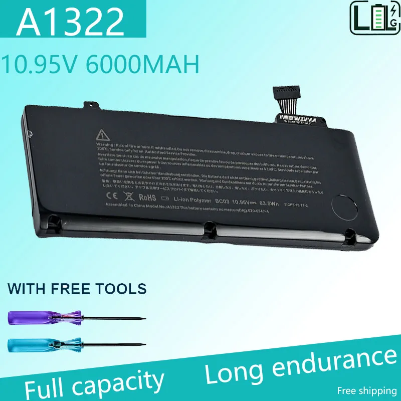 

NEW A1322 Laptop Battery For APPLE MacBook Pro 13" A1278 (2009-2012 YEAR ) MB990 MB991 MC700 MC374 MD313 MD101 MD314 MC724