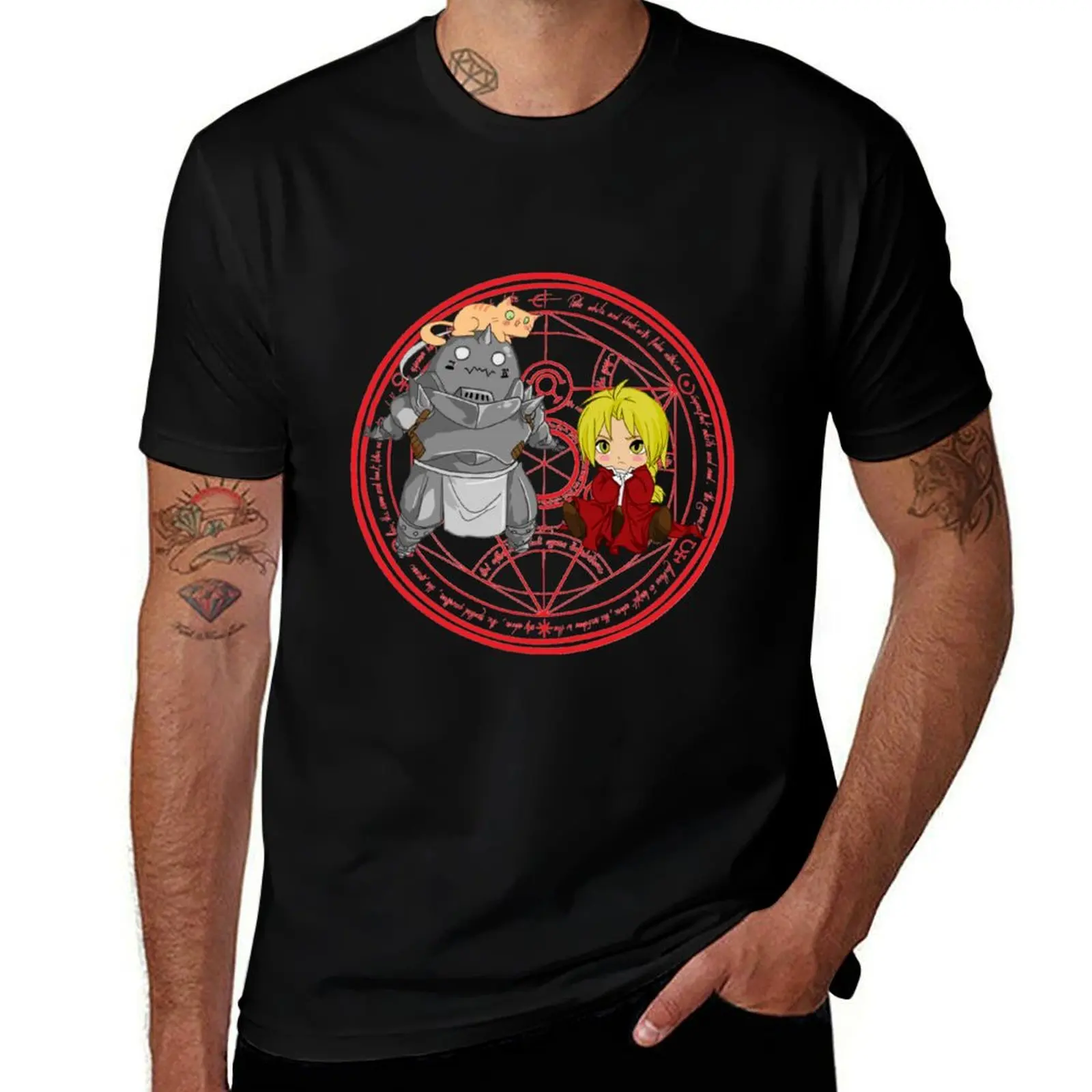 Chibi FMA T-Shirt Casual Lightweight Short Sleeve Top