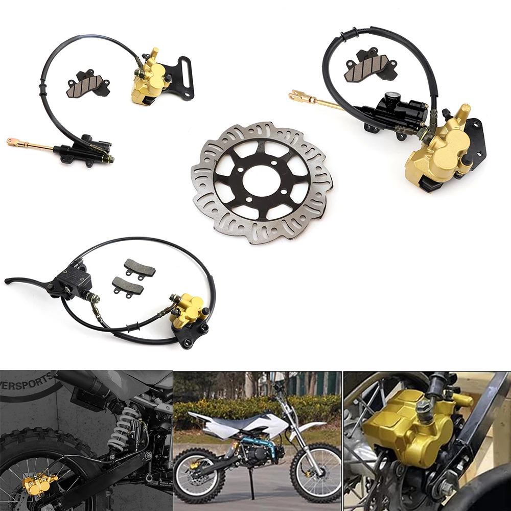 

Motorcycle Front /Rear Hydraulic Disc Brake Kit For Most 50cc-125cc Motocross Pit Dirt Bike BBR TTR CRF 50 XR Apollo Motorbike