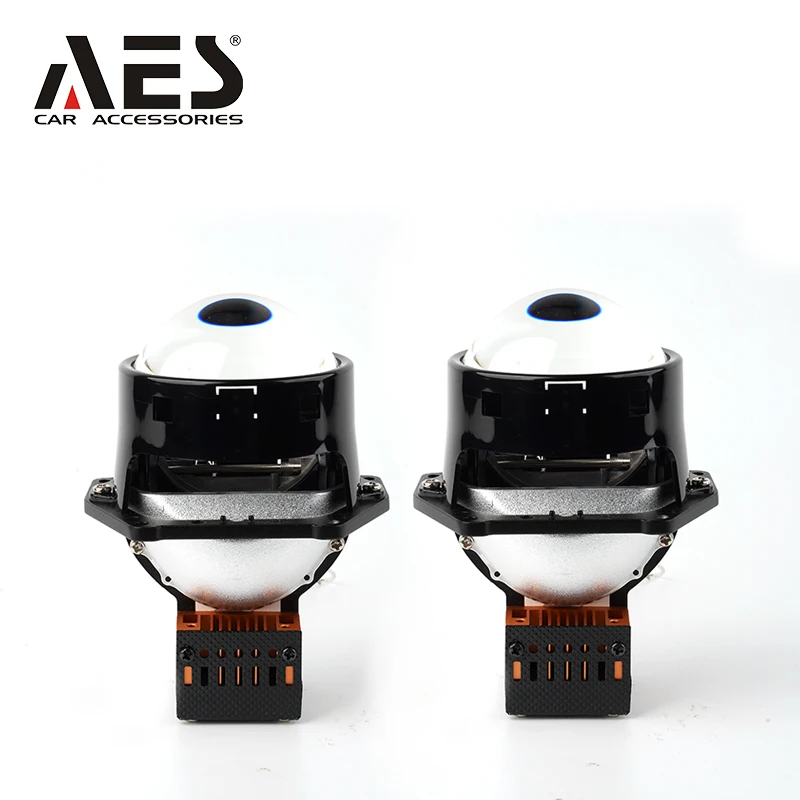 AES Manufacturer  H4 H7 H11 Led Bulbs 12PCS + 2 PCS Imported Led Chips S500 Bi Led Projector Lens