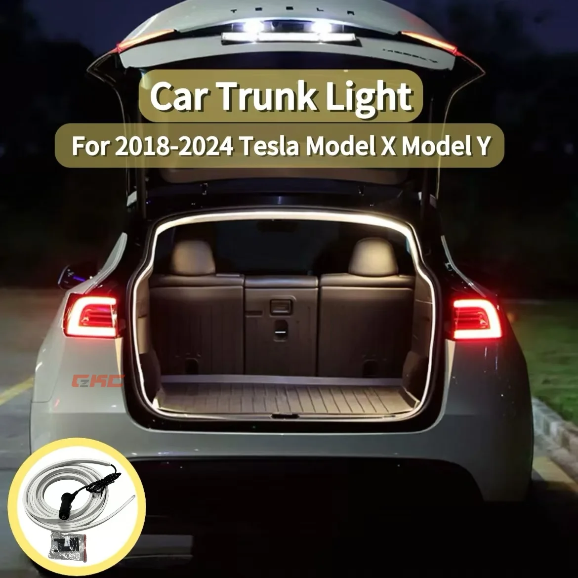 

For 2018-2024 Tesla Model Y Model X Tail Box Light LED Trunk Lamp Car Stylish Durable High Brightness