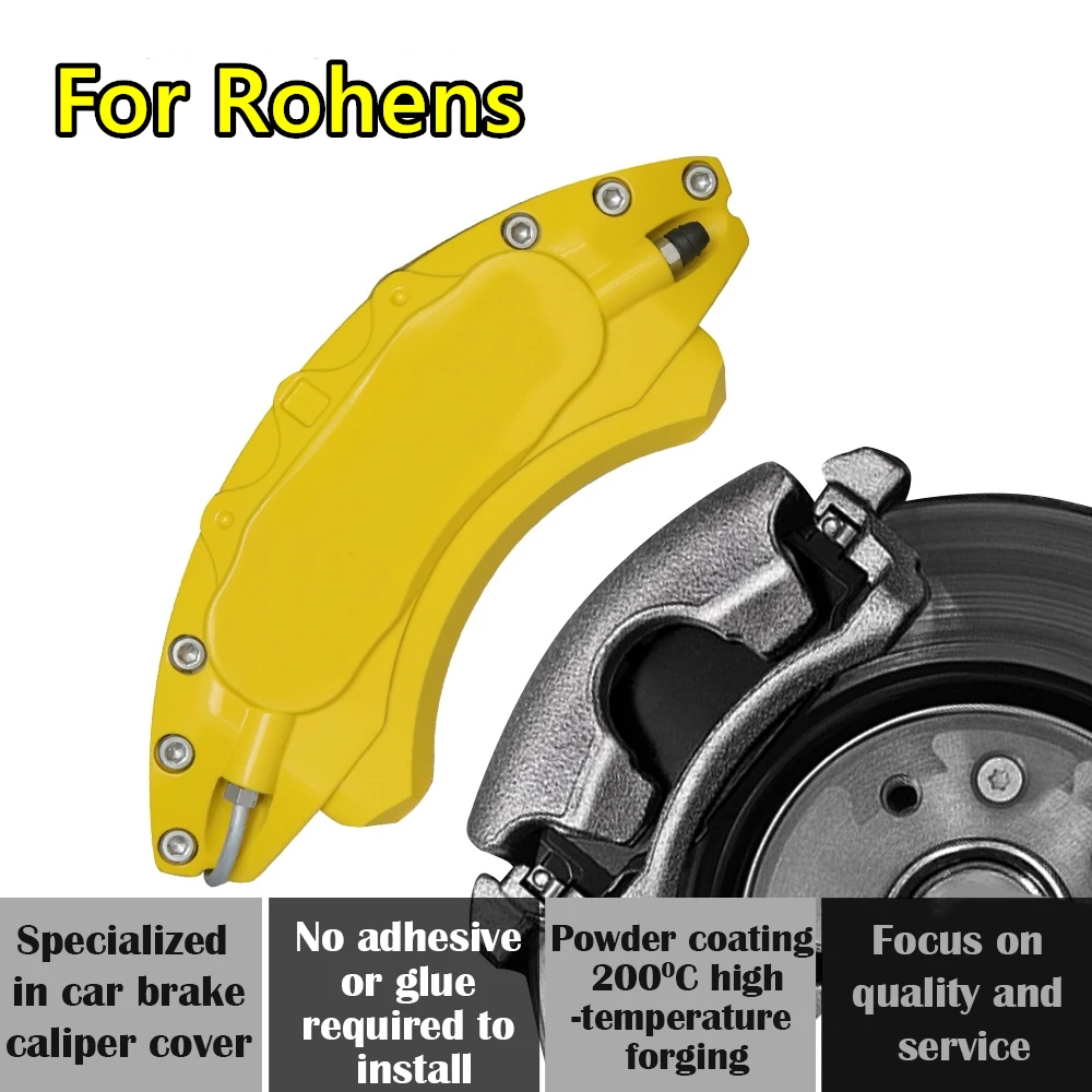 For Hyundai Rohens Car Brake Caliper Cover Aluminum Alloy Kit Fit 3.0L 3.3L GDI BH330 2008 2012