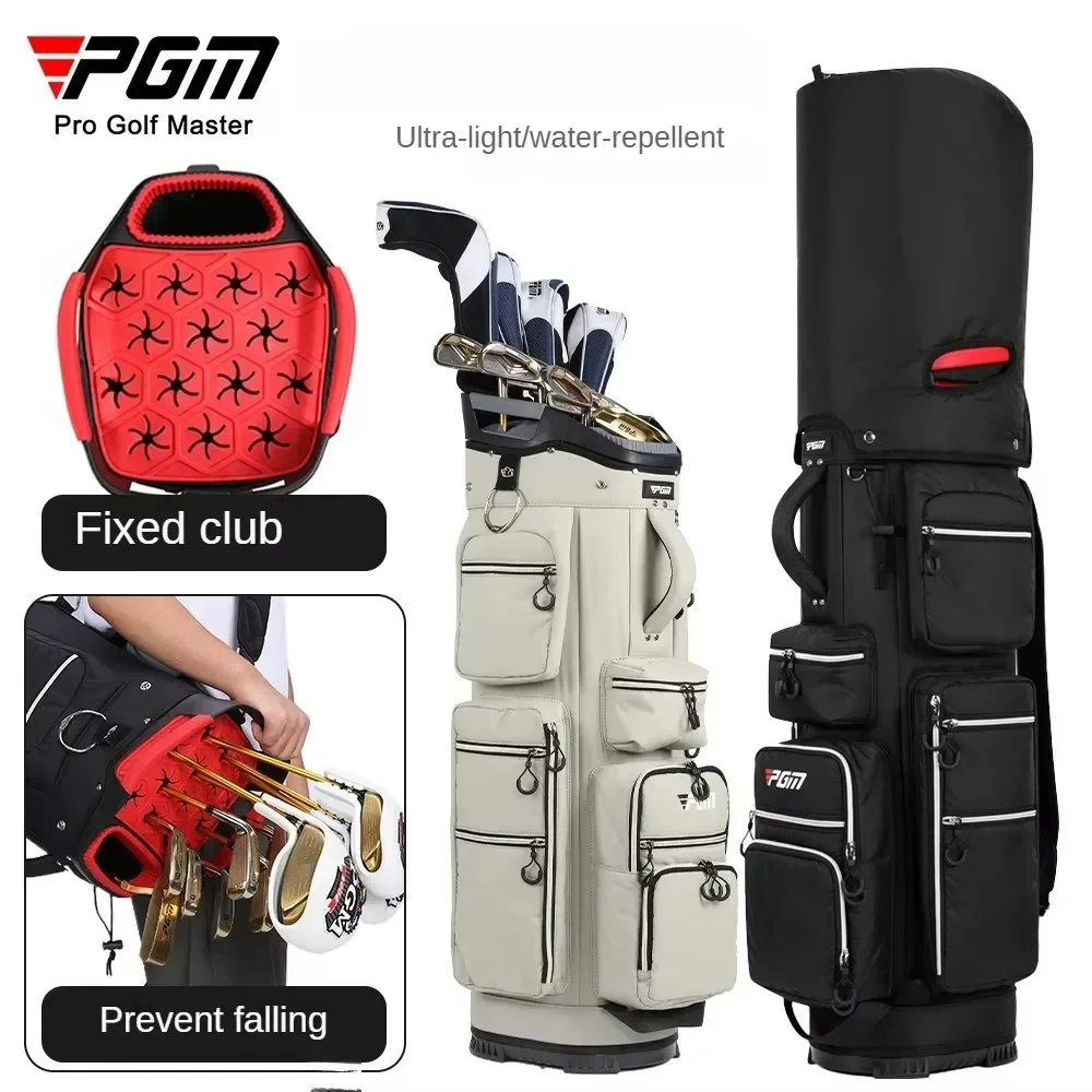 

Quality PGM Golf Standard Bag Fixed Club Holder Light Portable Travel Golf Bag Light Weight Sport Bags QB166