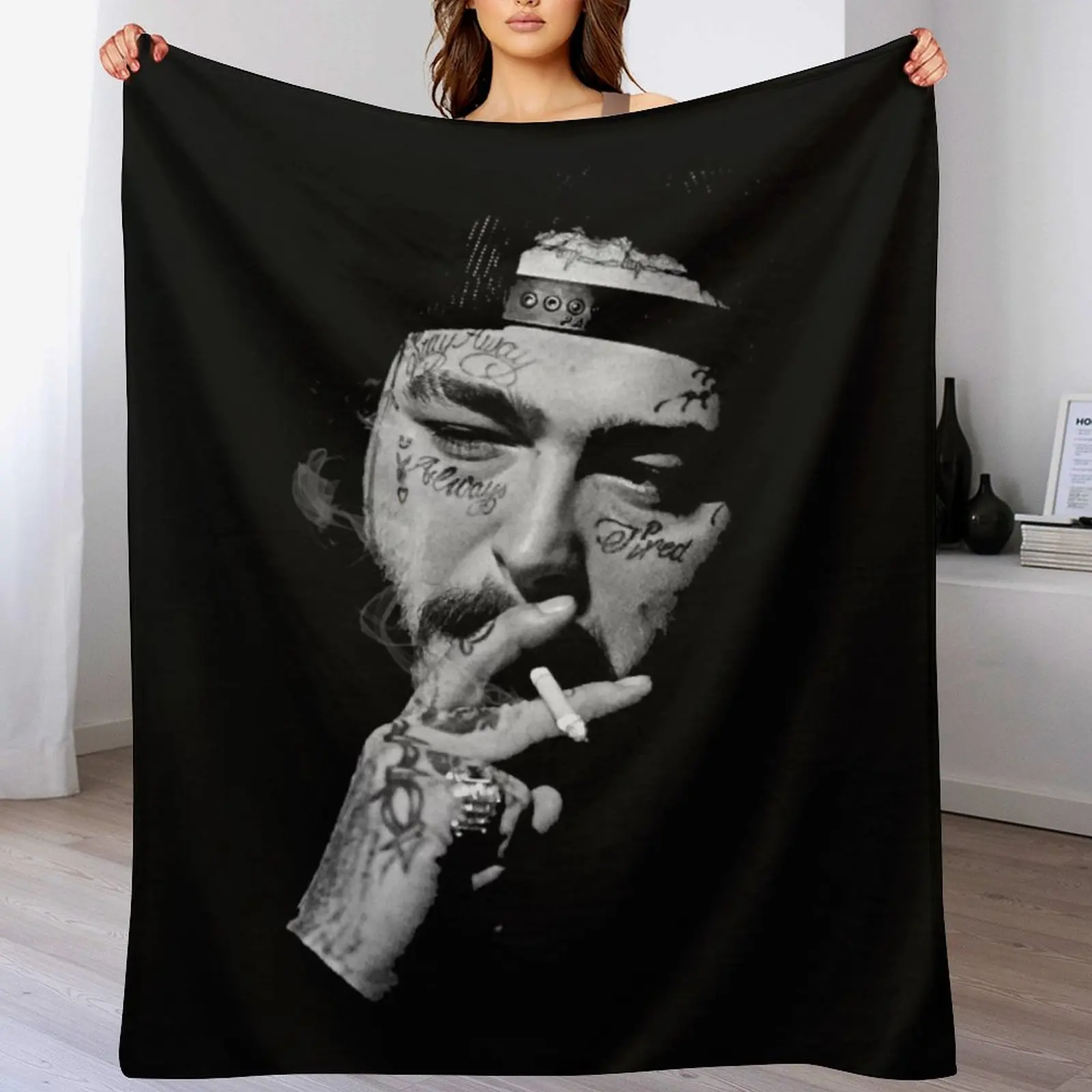 Posty Malone Universary Throw Blanket Soft Beds Retros Extra Large Throw Furry Blankets