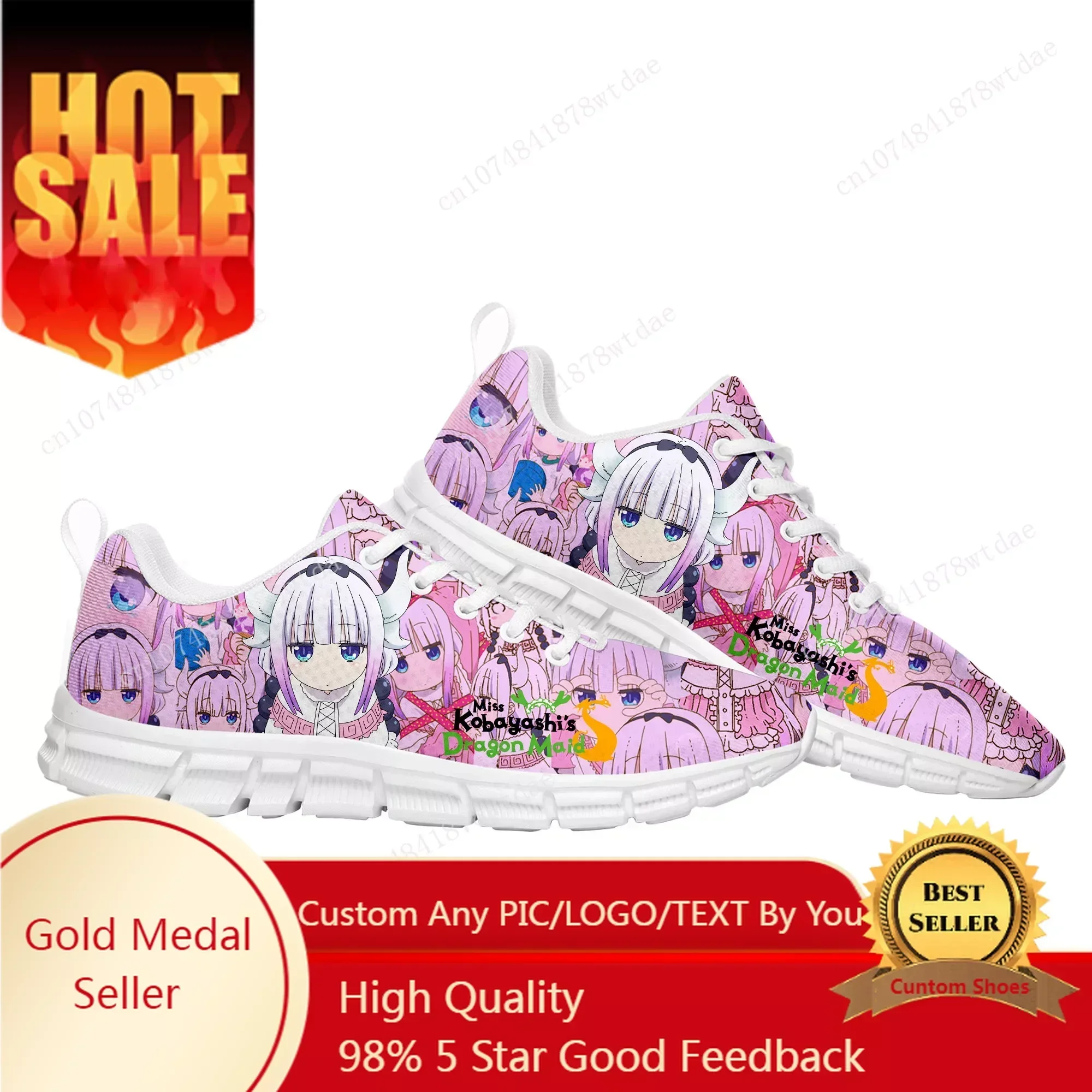

Miss Kobayashi Dragon Maid Sports Shoes Mens Womens Teenager Kids Children Sneakers Tohru Kanna Kamui Comics Sneaker Custom Shoe