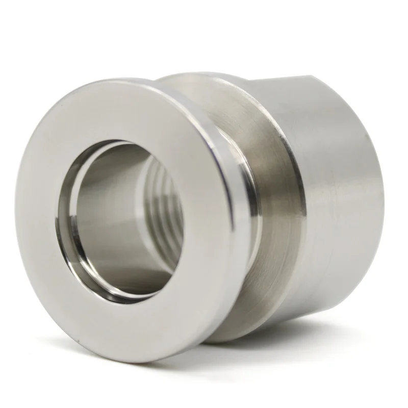 KF16 KF25 KF40 Stainless Steel Internal Thread Adapter Vacuum Metric Flange Joint Internal Thread Nut 304 Threaded Joint