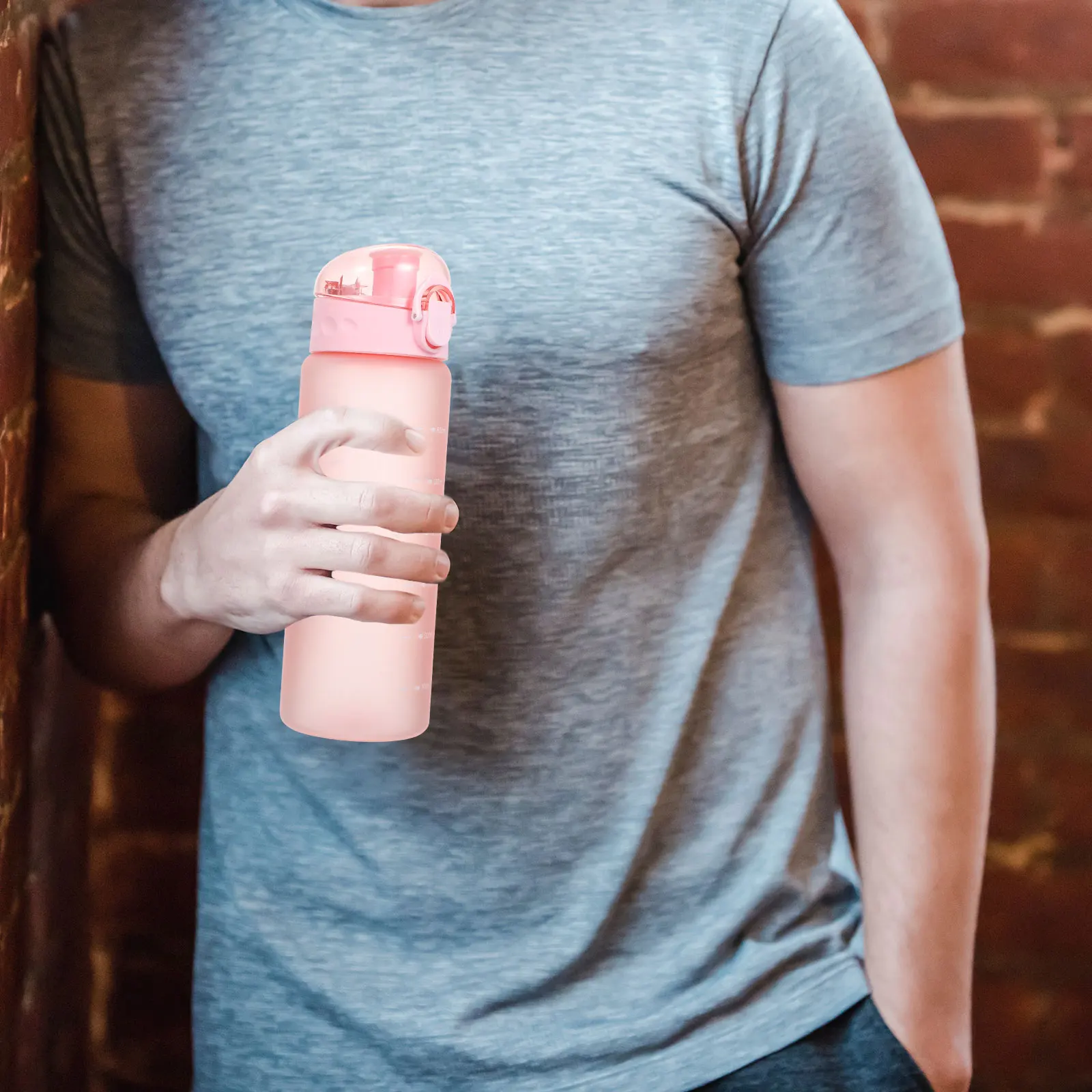 

Портативная бутылка для воды большой емкости, спортивная чашка для питья без BPA для тренажерного зала, уличного фитнеса, путешествий, утолщенное тело