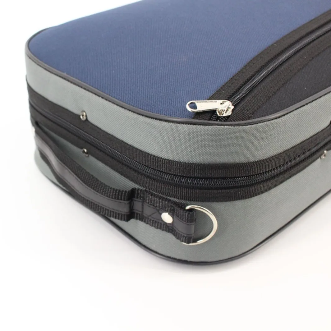 Picture 7: Violin 4/4 3/4 Lightweight Waterproof Widened Shoulder Pad Strong Foam Gray Blue Small Violin Case