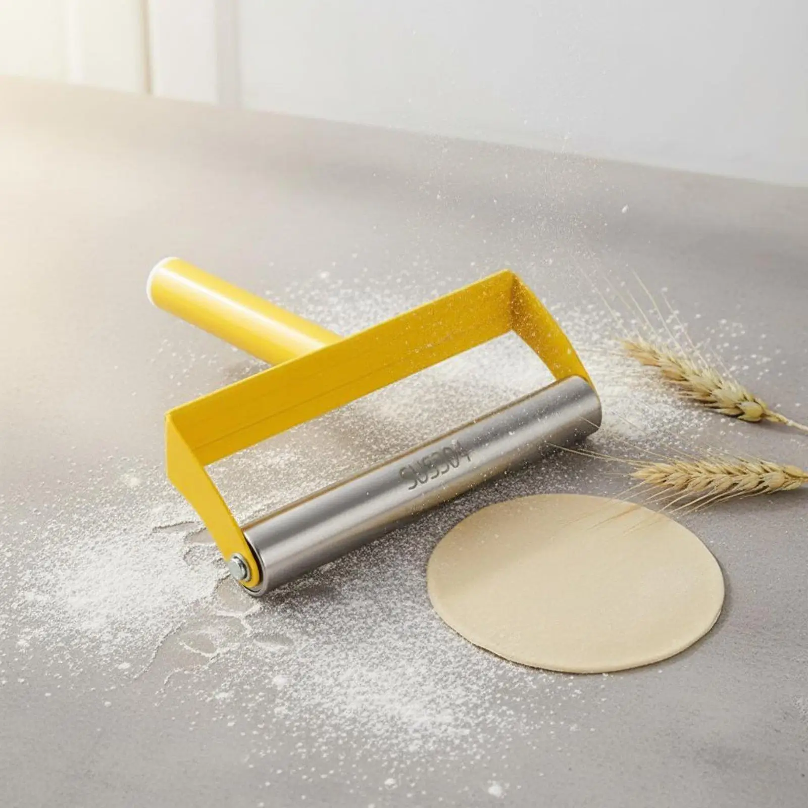 Dumpling Wrapper Roller 304 Stainless Steel Handheld Pastry Roller Easy to Use