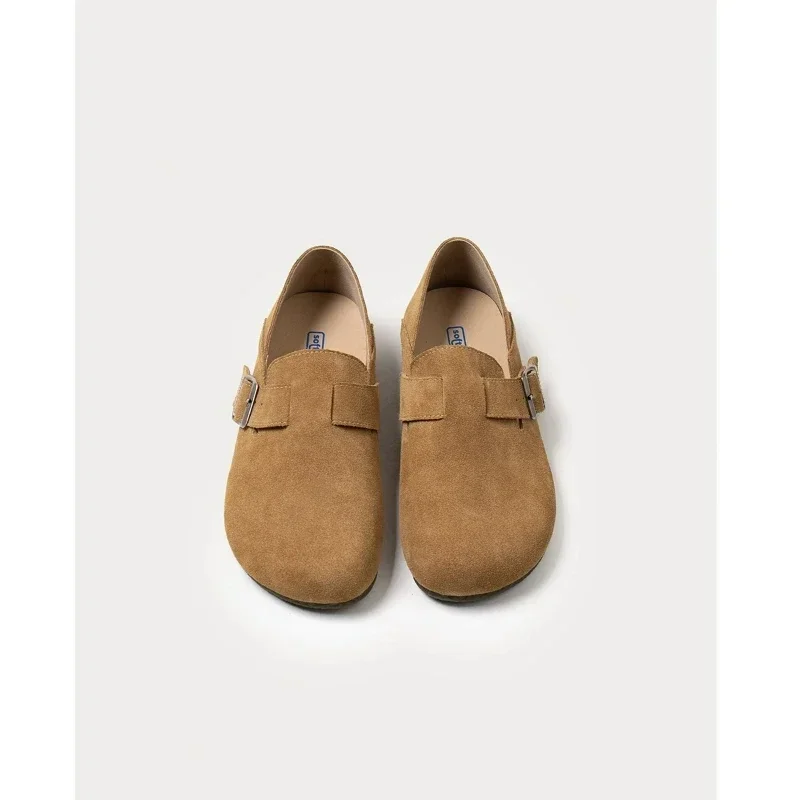 Women's All -inclusive Bolin Shoes 2023 New Bokyen Single Shoes Flat -bottomed Wear -resistant Slip on Ladies Retro Cotton Shoes