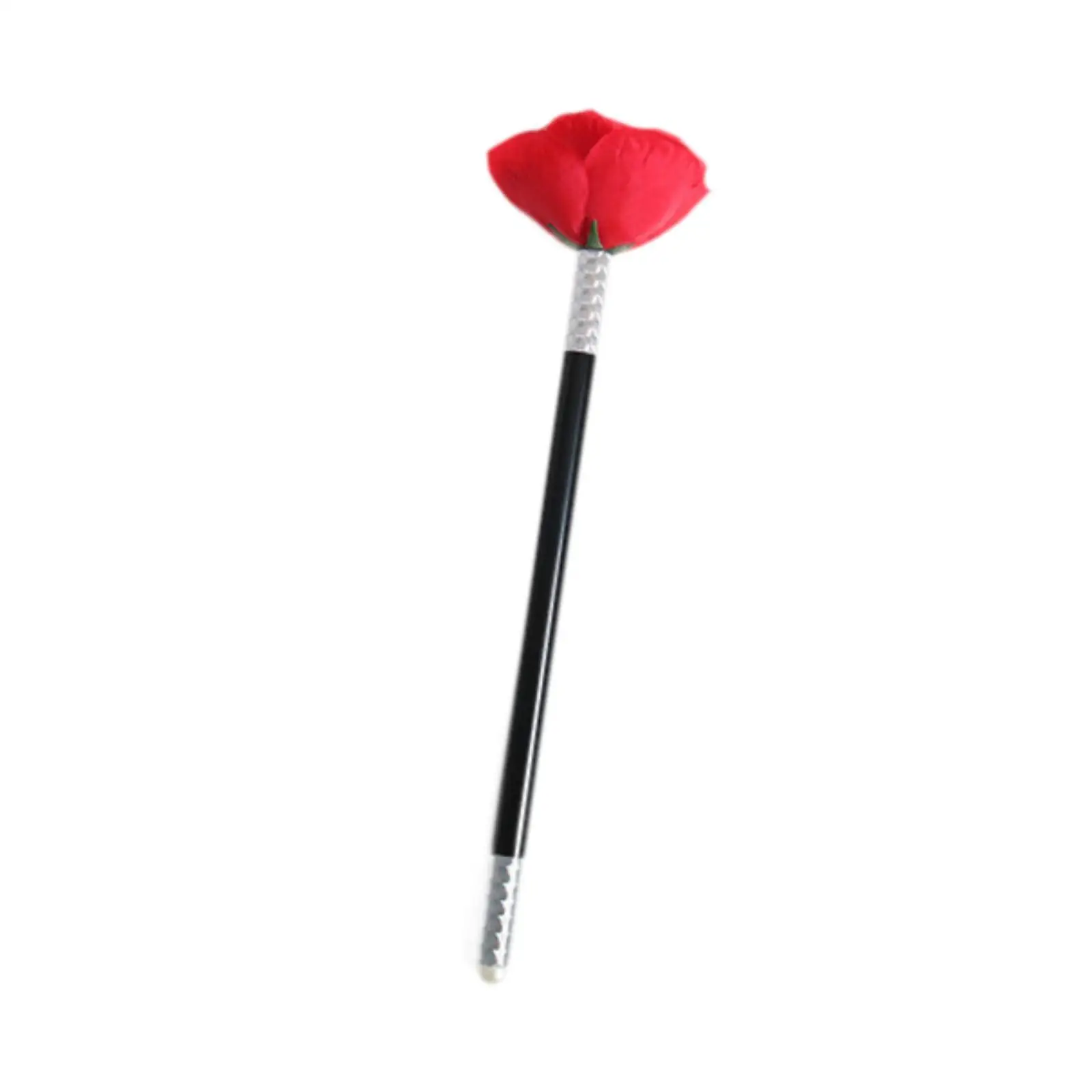 Vara para rosa flor truque de magia prop palco de rua varinha mágica para crianças prática adultos desempenho mágico meninas meninos