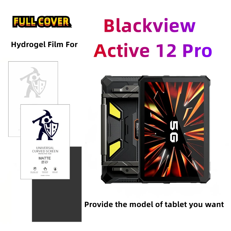 

2pcs Matte Tablets Hydrogel Film For Blackview Active 12 Pro HD Screen Protector For Blackview Active 12 Pro Anti Spy Protective