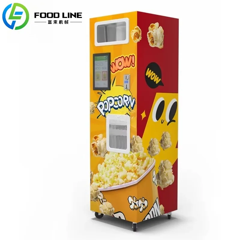 Beliebter intelligenter kommerzieller Verkaufsautomat Roboter zur Herstellung von Popcornmaschinen Automatischer Popcorn-Verkaufsautomat für das Einkaufszentrum