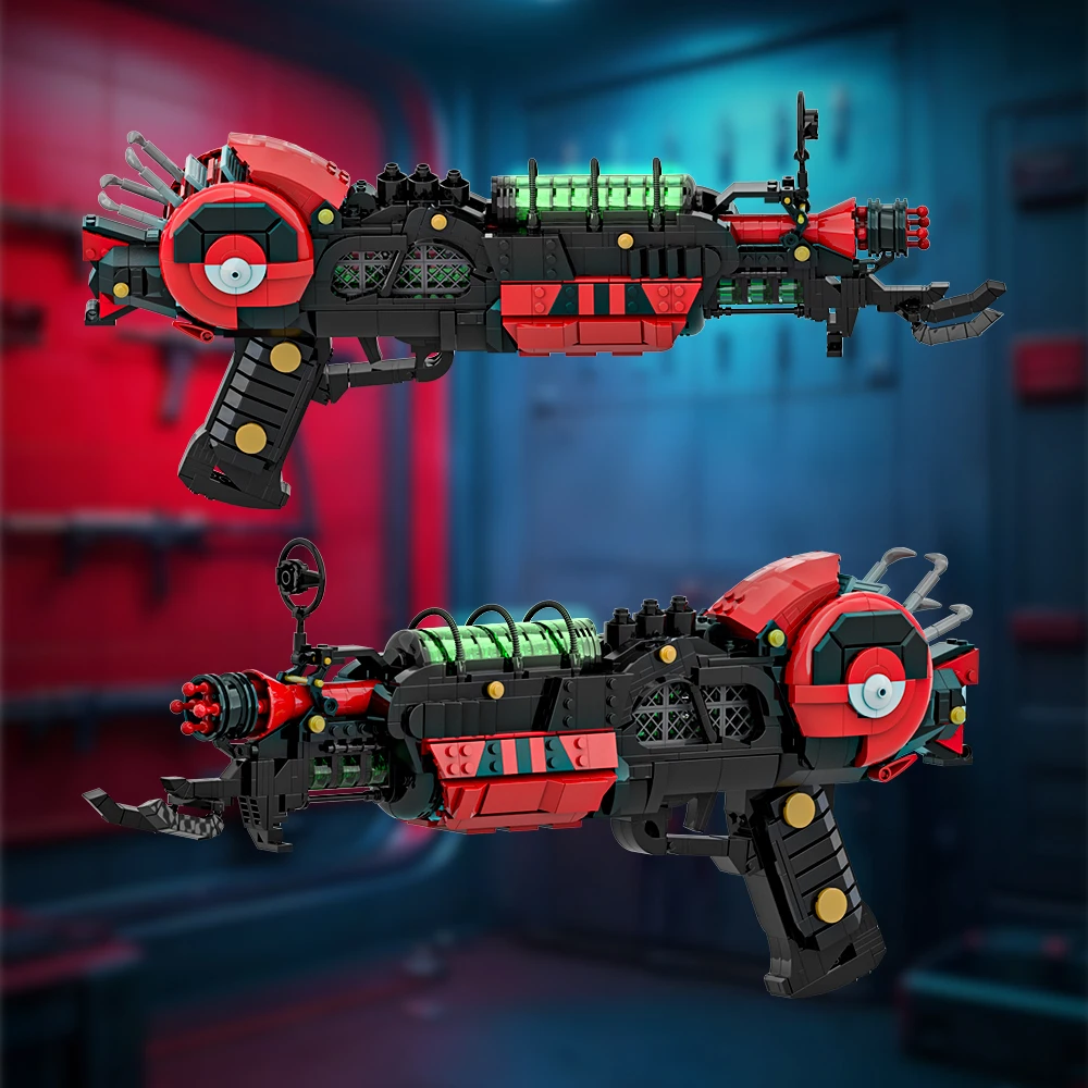 

Gobricks MOC Call of Duty Ray Gun Mark 2 Bricks Model Ray Gun Mark II Building Blocks Laser Gun DIY Game Weapon Toys Gift