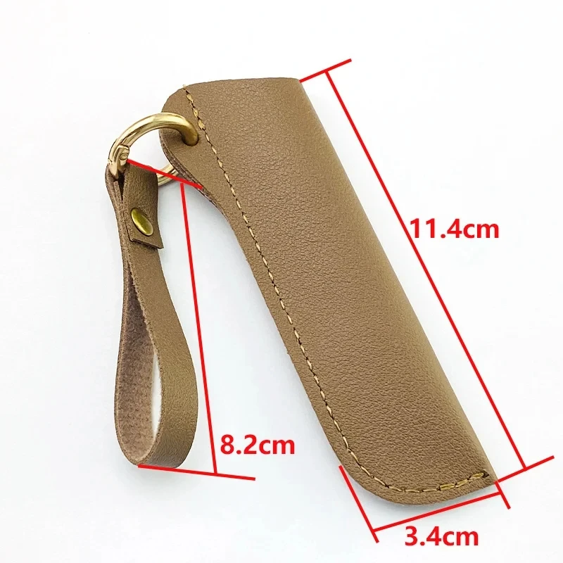 1pc PU Leather Universal Portable Straight Knife Case Scabbard Sheath Family Fruit Knife Western Chief Knives Meat Cleaver Cover