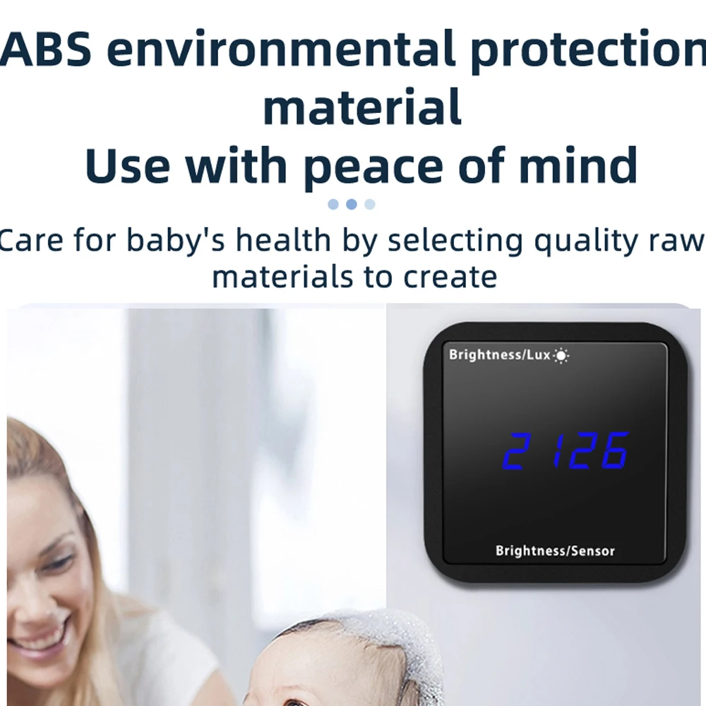 Tuya ZigBee كاشف الضوء الذكي مستشعر درجة الحرارة والرطوبة مع شاشة LED يدعم التحكم في التطبيق والربط المنزلي المتوافق