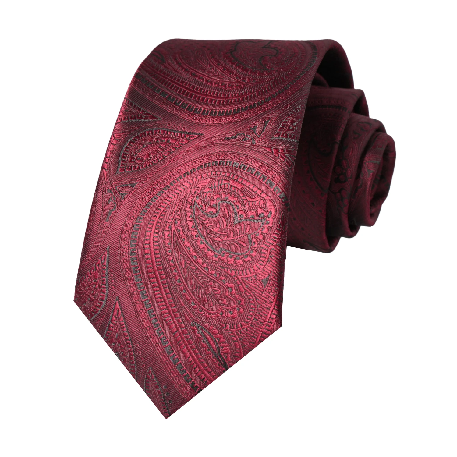 Herren Paisley Jacquard Krawatte Luxuriöse Polyester-Seidenkrawatte Klassische Formelle Business-Hochzeits-Party-Krawatte Modisches Anzug-Accessoire – Detail 29