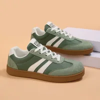 2026 New Lightweight Comfortable Sneakers for Women Fashion Striped Lace Up Sports Shoes Woman Casual Breathable Green Sneakers - Image 3