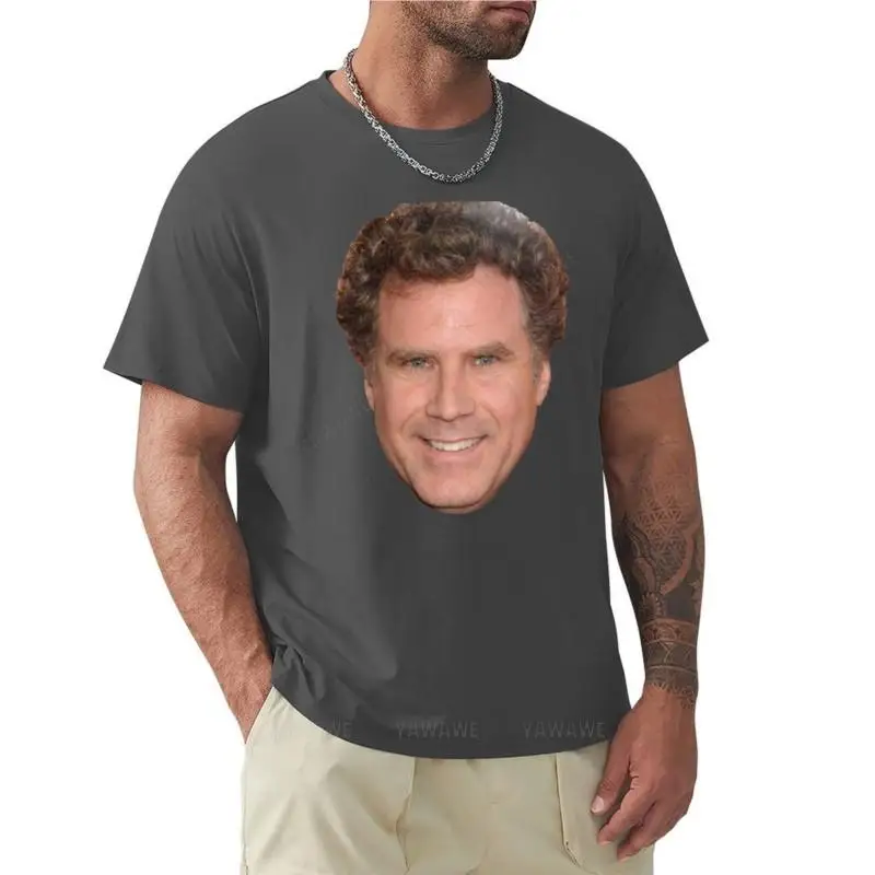 t-shirt men cotton Will Ferrell T-Shirt t shirt man graphic t shirts plus size tops mens t shirts black tee-shirt