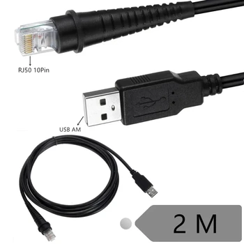 Honeywell Metrologic 바코드 스캐너용 USB to Rj50 케이블, 디지털 케이블, Ms5145 Ms7120 Ms9540 Ms7180 Ms1690 Ms9590 Ms9520, 6ft