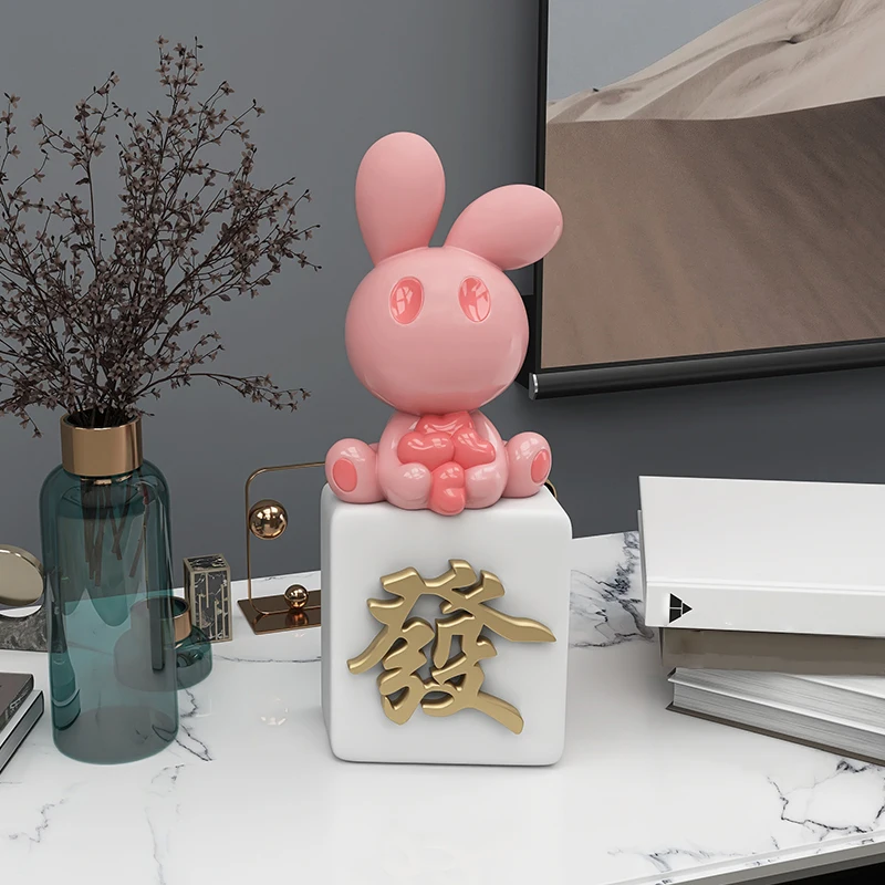 

Zhaocai Rabbit Desktop Decoration, Home Decoration, Store Opening Gift, Crafts, Living Room, Small Relocation, New