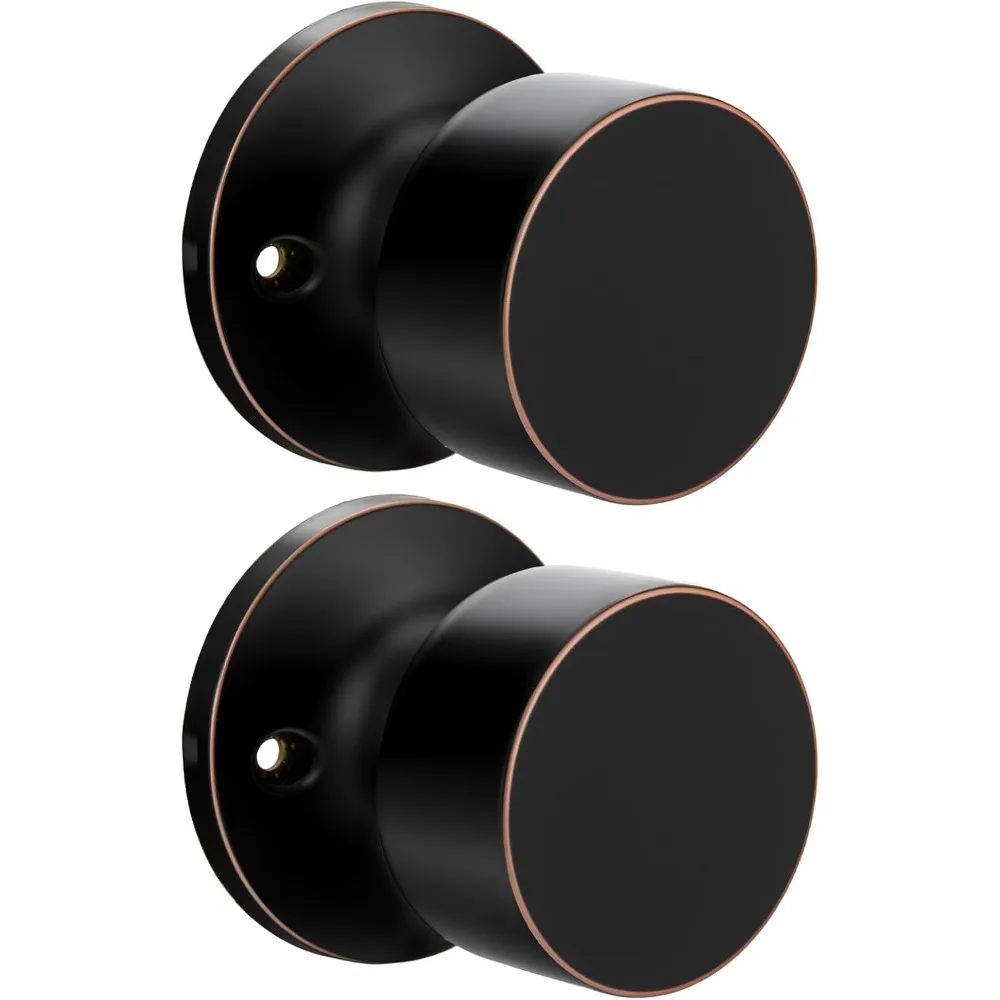 

2 Pieces Bronze Dummy Door Knobs, No-Turning Dummy Closet Doors Oil-Rubbed Bronze Inactive Half Dummy Door Knob