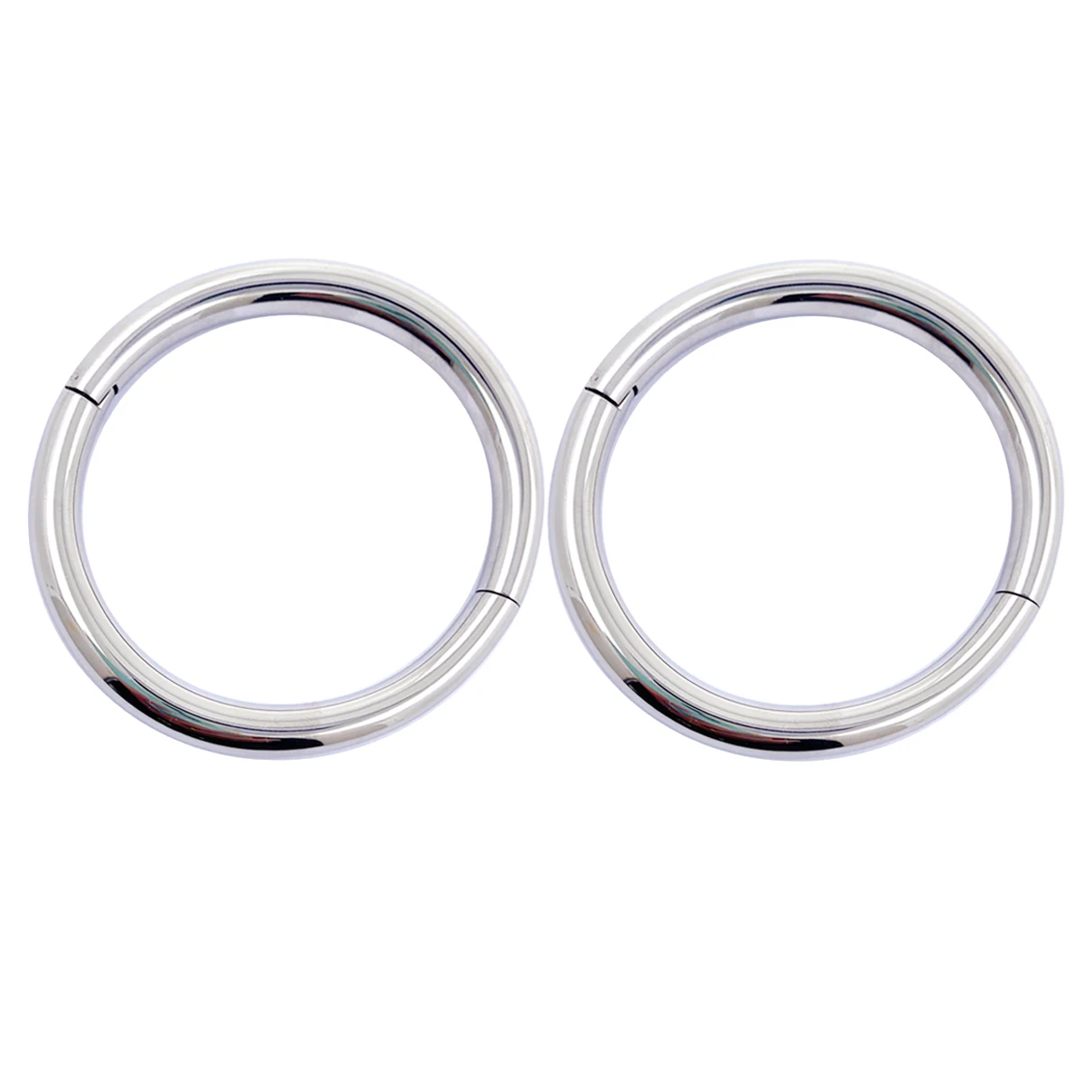 Hight Custom Circle Polished shining stainless steel lockable wrist bangle slave bracelet with removable O ring restraints set