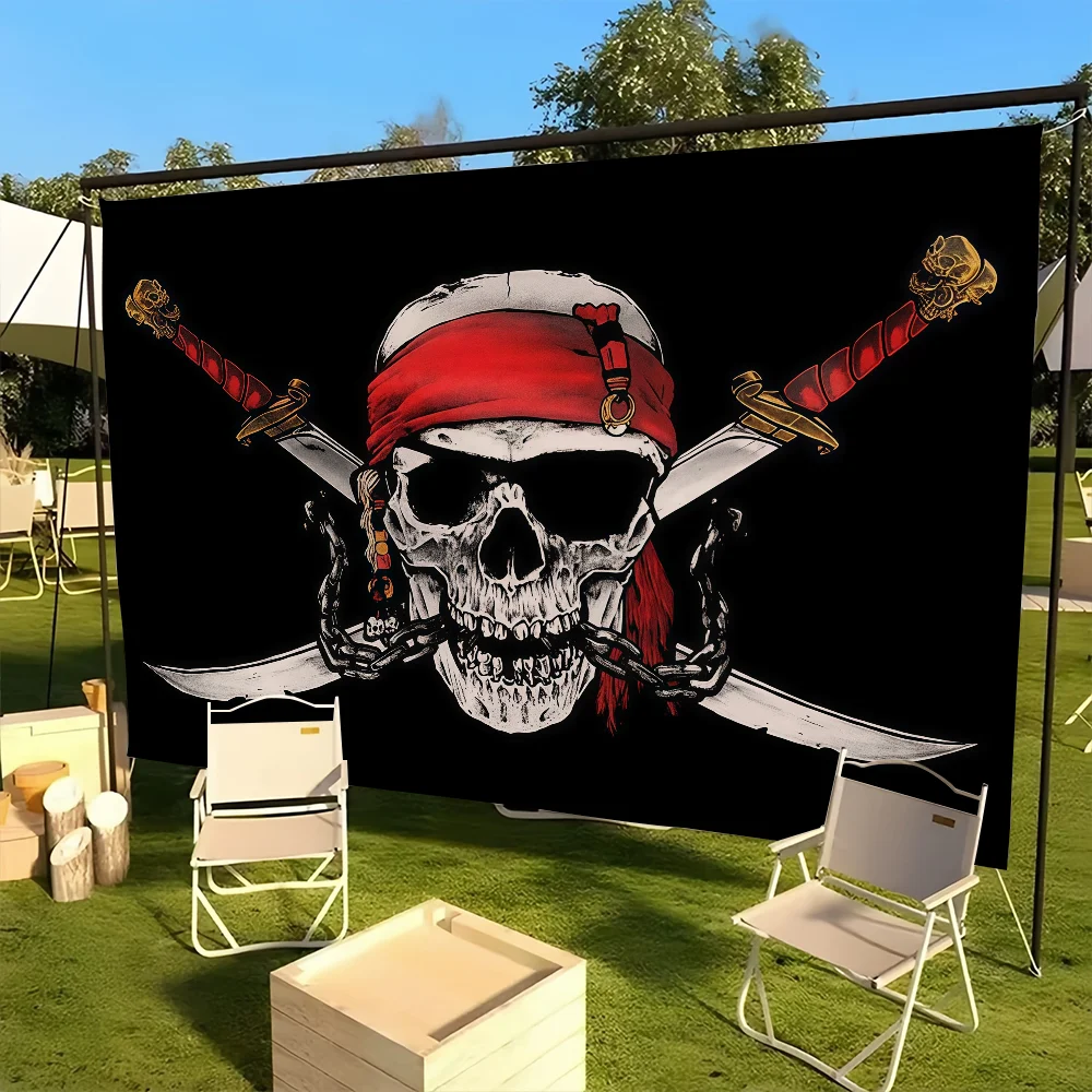 Pirate Skull ship flag Decoration Outdoor Picnic Party Art Hanging Home Camping Party Banner Best sellers