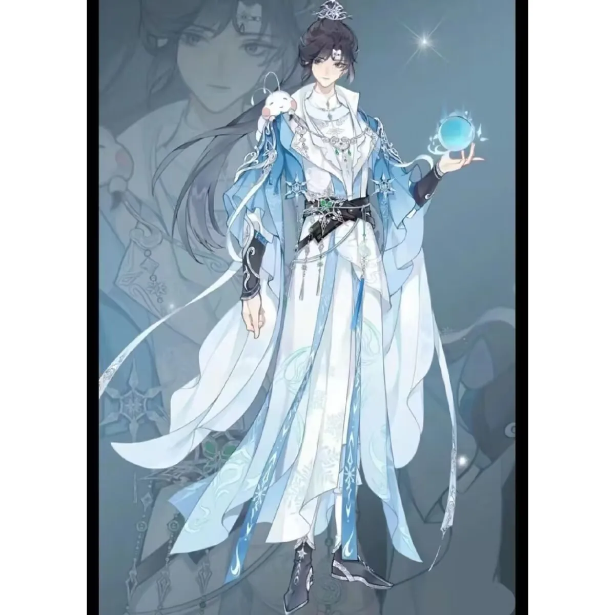 애니메이션 '비교할 수 없는 탕문'의 상품인 '탕 우통과 화 유하오'의 자작 아크릴 스탠드