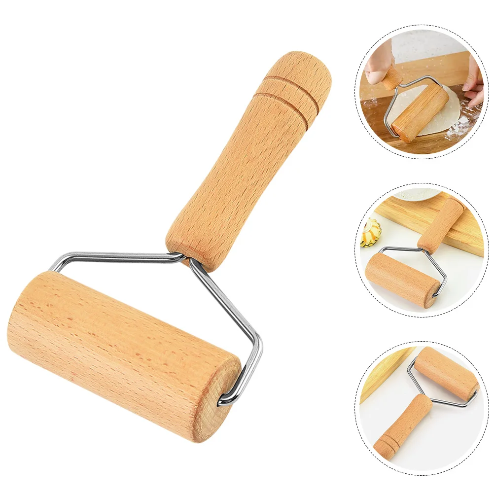 

Wooden Handle Handheld Dough Roller Pin Nonstick Baking Pizza Pastry Rolling Pin Kitchen Tool Pastry Roller Cooking Tool